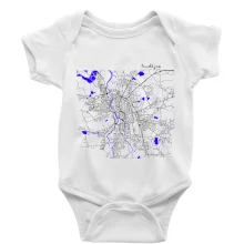 Budějce  - Mapa s vodními toky