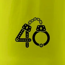 Narozeninové tričko pro policajta - pouta 40