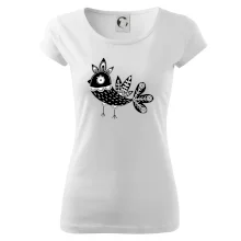 Ptáček černobílý folklór