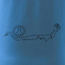 Pěst a symbol míru
