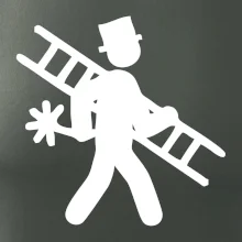 Kominík logo + nápis na zádech