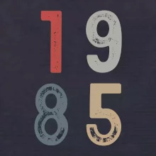 Vintage číslice 1985