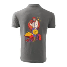 Horník těží bitcoiny