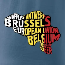 Mapy - názvy měst - Belgie