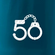 Narozeninové tričko pro policajta - pouta 50