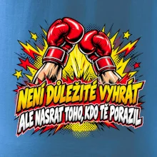 Není důležité vyhrát - komiksové červené boxerské rukavice