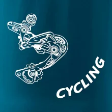 Cycling nápis šikmo