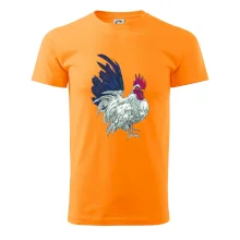 Kohout kreslený bílý