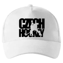 Czech hockey - nápis s hokejistou - Mistrovství světa v ledním hokeji 2026