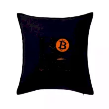Hodl velký nápis a logo BTC