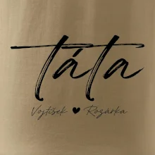 Triko táta psací se jmény dětí