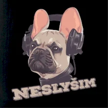 Francouzský buldoček neslyším Francouzský buldoček neslyším