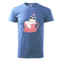 Hustá kočka v hrníčku