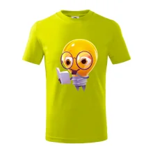 Žárovka přemýšlí nad knihou