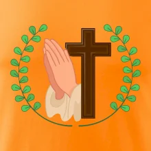 Věnec - kříž a modlení