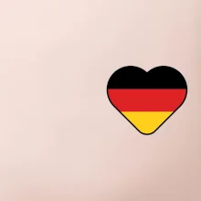 Germany love malé - Německá vlajka