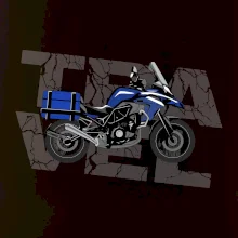 Cestovní enduro modré