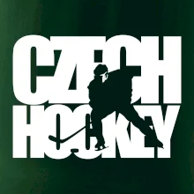 Czech hockey - nápis s hokejistou - Mistrovství světa v ledním hokeji 2026