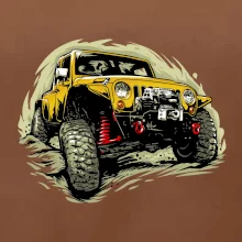 Žlutý offroad s navijákem