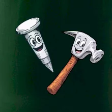 Parové triko - Kladivo a hřebík