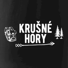 Krušné hory nápis