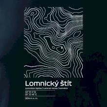 Lomnický štít - vrstevnice v obdélníku