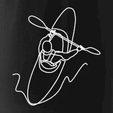 Kajak  ze shora jedním tahem