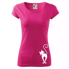 Zamilovaná kočka zezadu