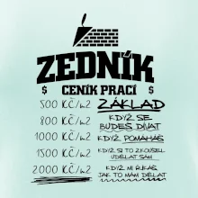 Ceník zedníka - cena za metr