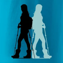 Nordic walking figury - žena