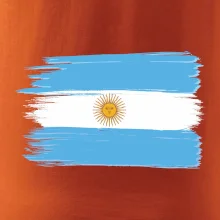 Argentina vlajka kreslená štětkou