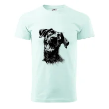 Černobílá karikatura Labrador tmavý