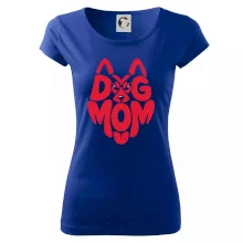 Dog mom nápis v hlavě