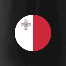 Vlajka Malta kulatá velká