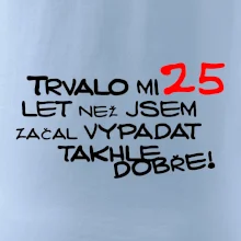 Trvalo mi 25 let než jsem začal vypadat takhle dobře