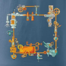 Steampunk barevná sestava