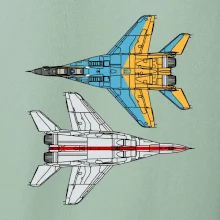 Mig 29 Fulcrum ze spoda a ze zhora