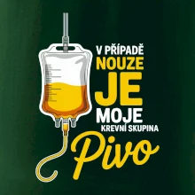 V případě nouze je moje krevní skupina pivo