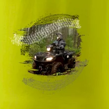 ATV čtyřkolka v lese