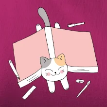 Učení na státnice kočka