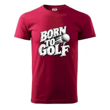 Born to golf černobílý drsný potisk