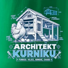Architekt kurníku technický výkres