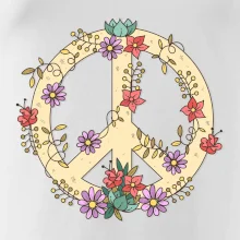 Peace symbol pískový