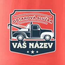 Odtahová služba - erb - červený nápis