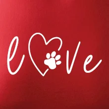 Love nápis zvíře