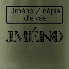 Folklor - jméno - nápis