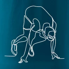 Běžec na startu jedním tahem