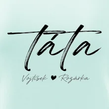 Triko táta psací se jmény dětí