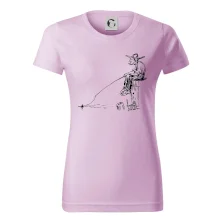 Kreslený rybář na pařezu