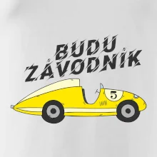 Budu závodník žluté  auto